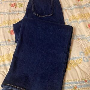 Old Navy High-Rise Wide Leg Jeans in Deep Indigo